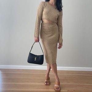 Song of Style Gold Knit Set